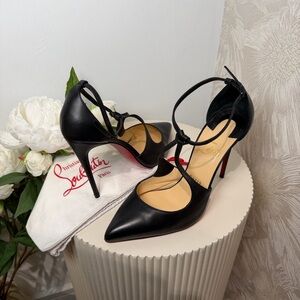 Christian Louboutin Black Leather Heels
